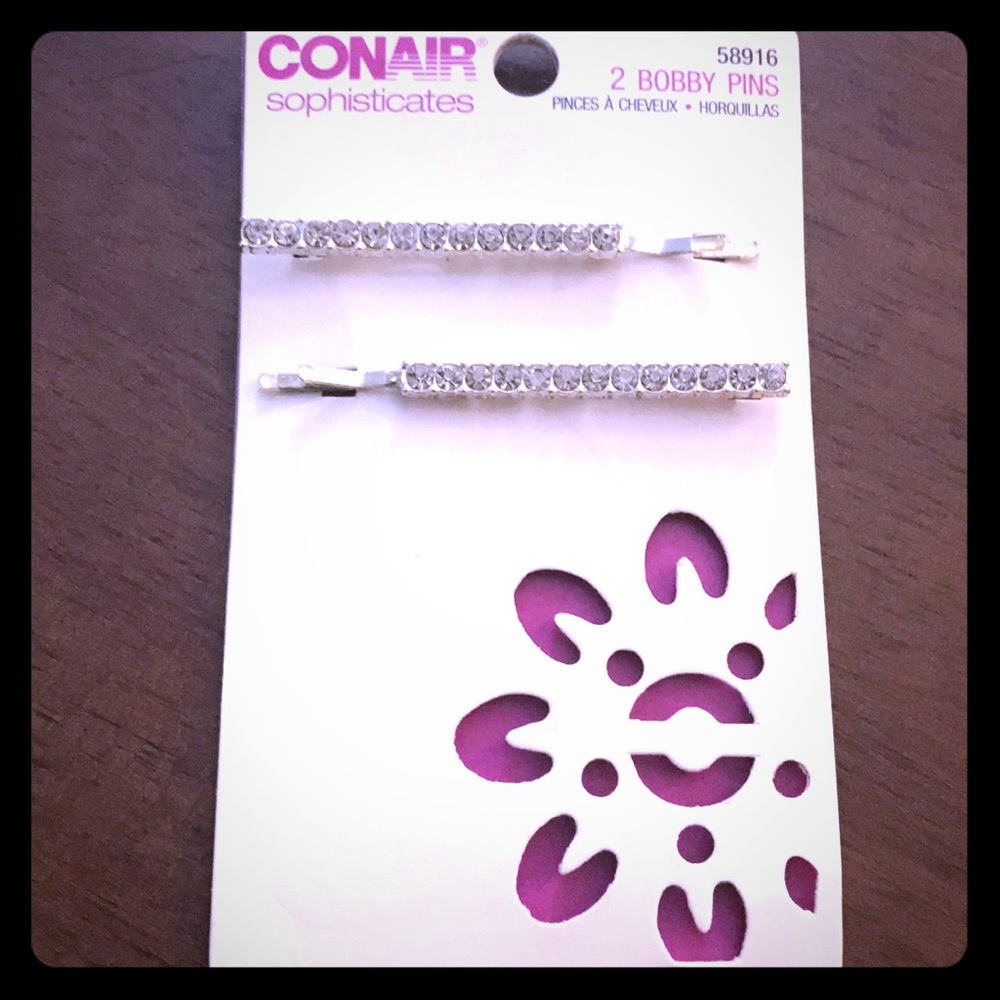 Rhinestone bobby pins.